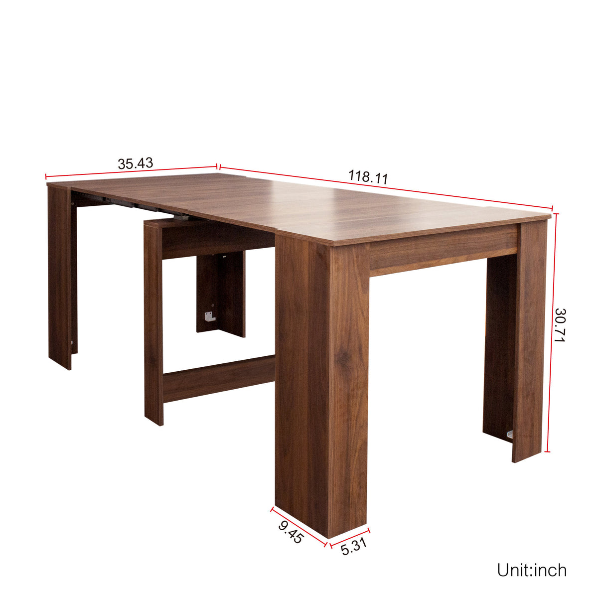 Multifunctional extendable console table