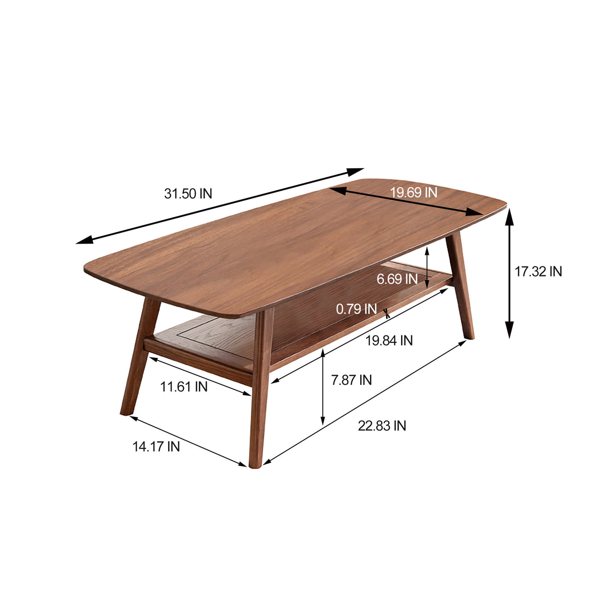 Center Table Low Table 100% Solid Oak Wood Top Plate Desk Coffee Table Width 80 x Depth 50 x Height 44 cm Study Desk Work From Home Easy To