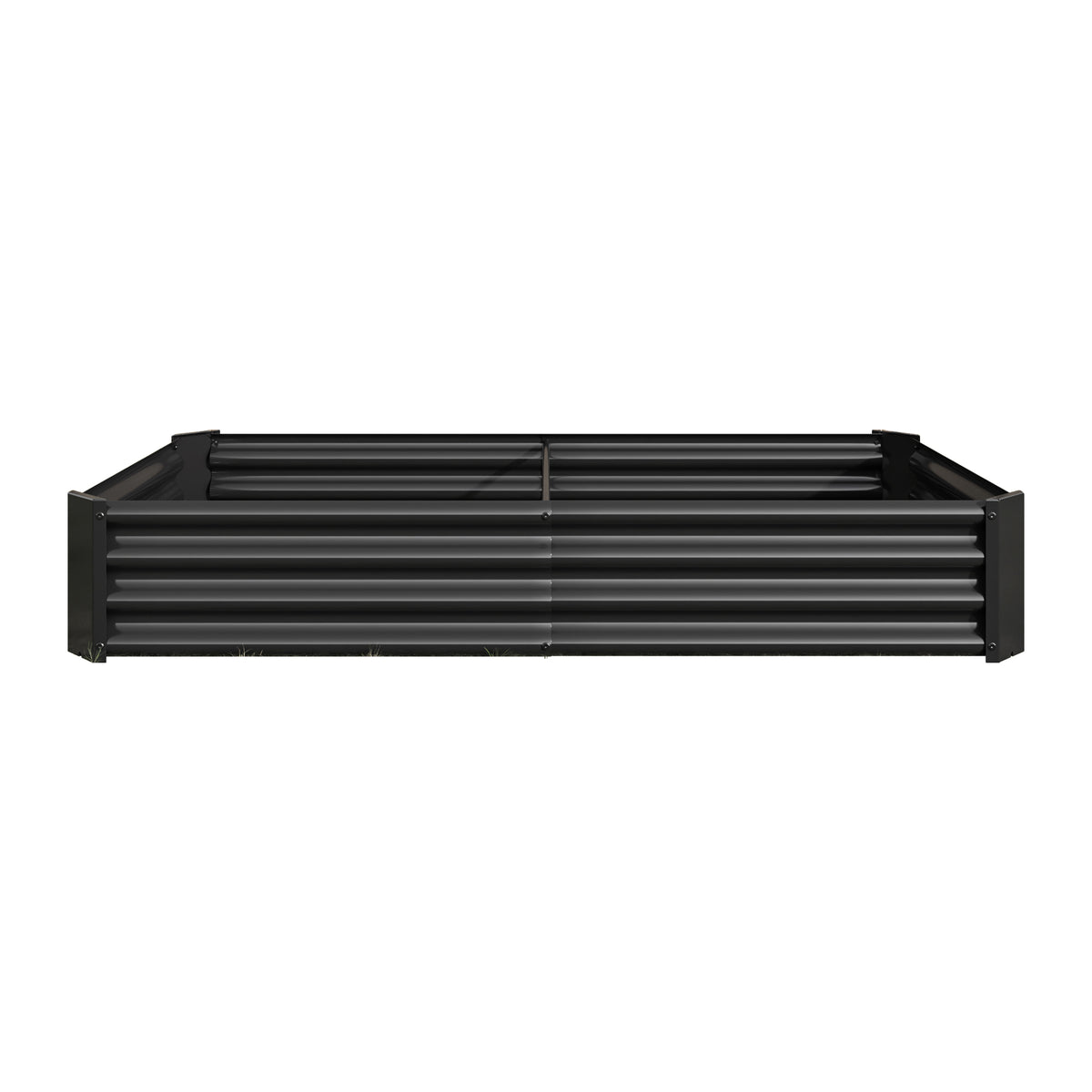 Raised Garden Bed Outdoor, 6×3×1ft, Metal Raised Rectangle Planter Beds for Plants, Vegetables, and Flowers - Black