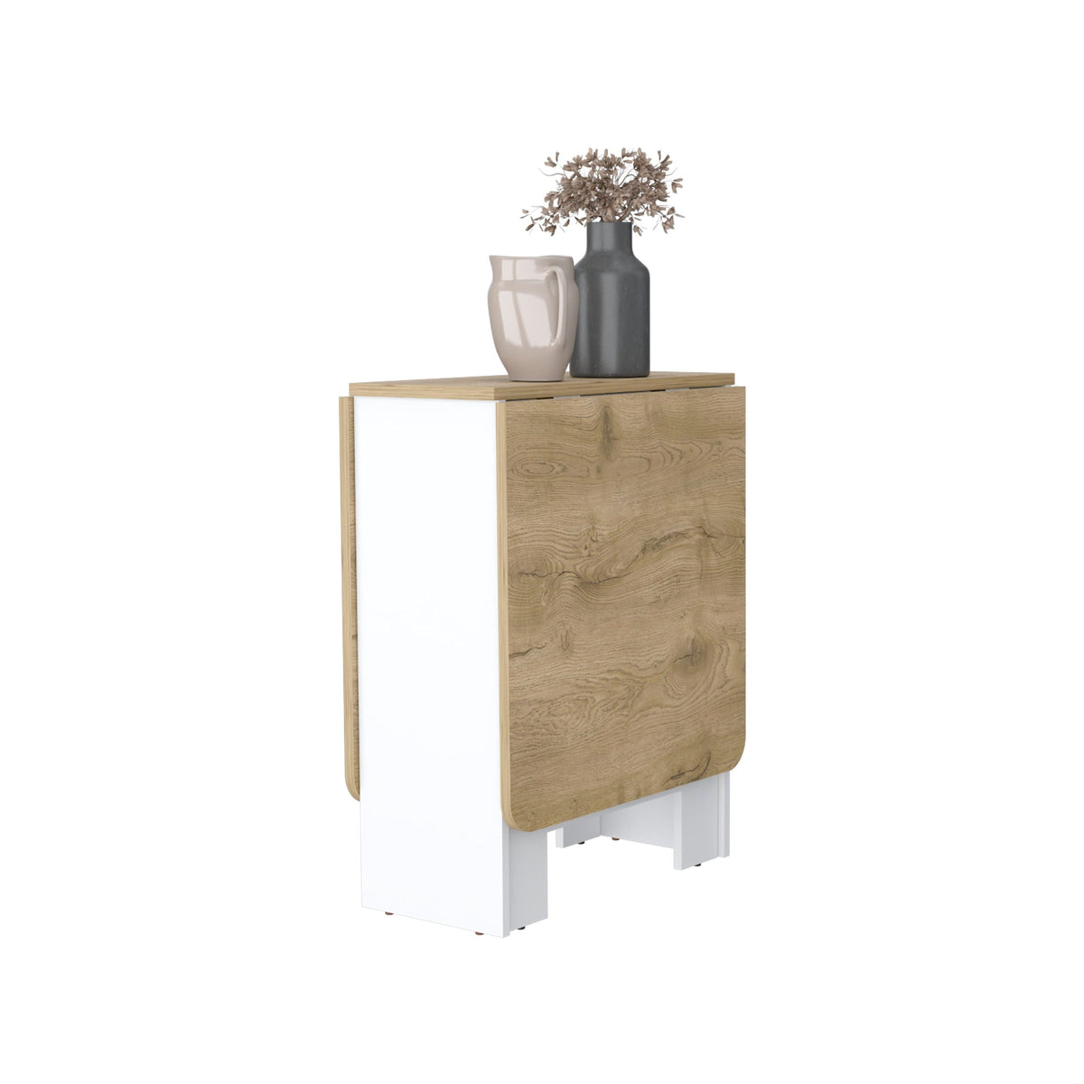 Kailua Folding Dining Table, Space-Saving, Foldable in 3 Forms