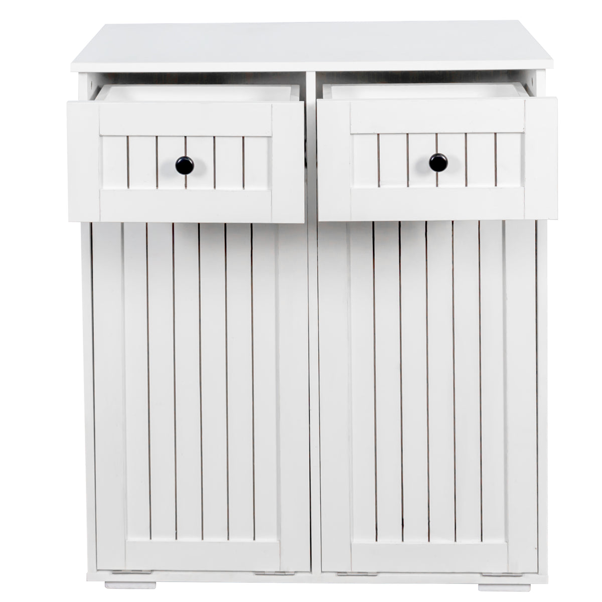 Laundry Cabinet, with 2 Removable laundry basket and 2 Drawers
