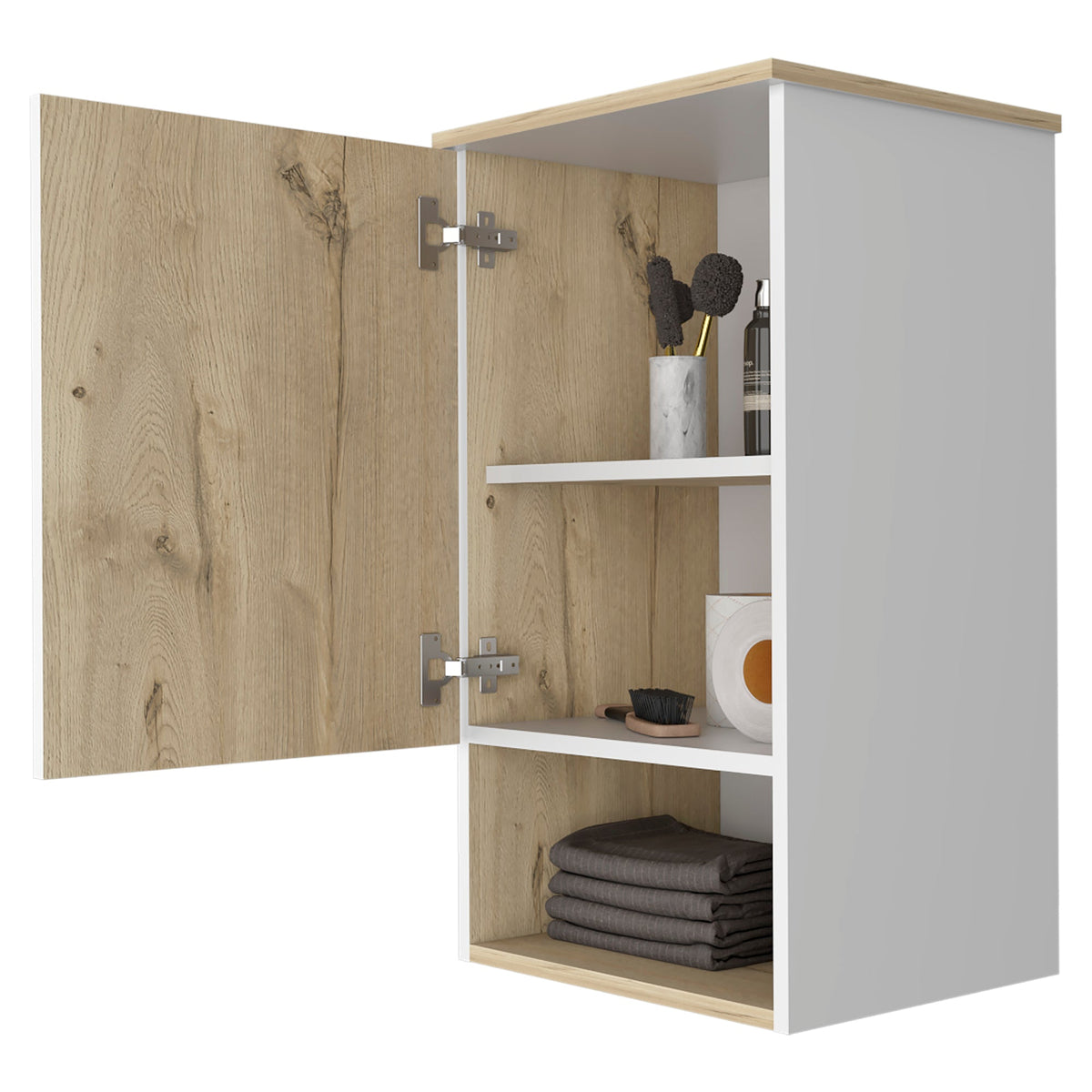 St. Angelo Medicine Cabinet, Two Internal Shelves, Single Door, One Shelf – Model B070P188812