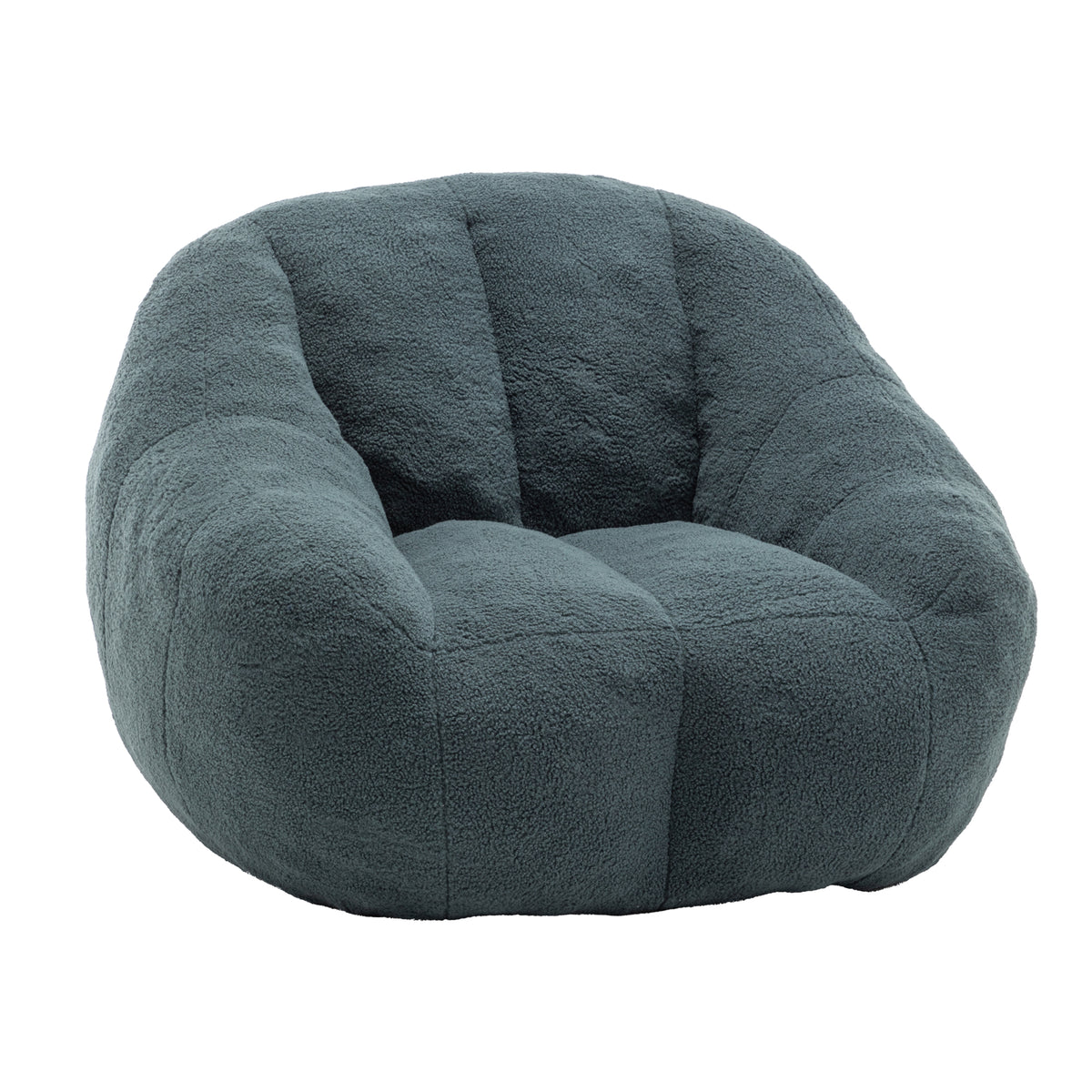 Comfy Bean Bag Chair with Memory Foam Filler - Tufted Soft Stuffed Bean Bag Sofa, or Living Room - Green