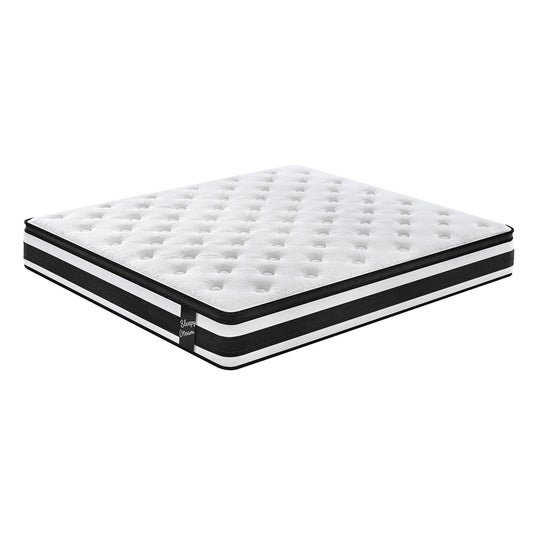 FULL Size Hybrid Mattress Breathable Cool Knitted Fabric Cover Soft Memory Foam Individual Pocket Spring CetriPUR-US Oeko-Tex100