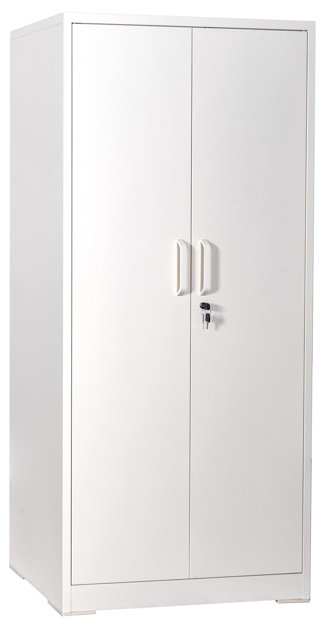 Ironclad 71" Cream White Metal Storage Cabinet with Locking Doors and 4 Adjustable Shelves, Heavy-Duty Steel for Garage, Laundry
