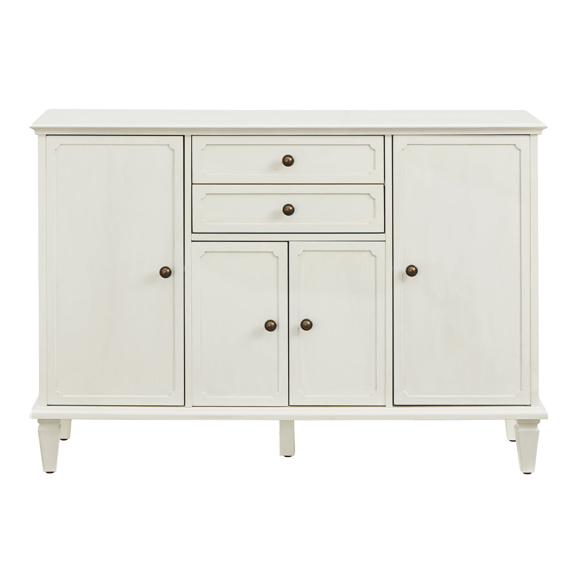 Sideboard Buffet Cabinet with Drawers and Storage Cabinets, Vintage Wooden Console Cabinet with Adjustable Shelves for Kitchen Living Room Entryway