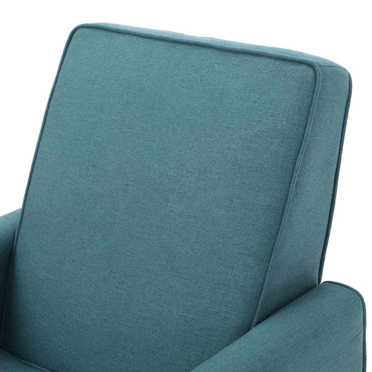 27.5" Push Back Recliner Chair Upholstered Recliner Armchair with Solid Rubber Wood Legs for Living Room and Bedroom(Old SKU:52422.00FDTE), DARK TEAL