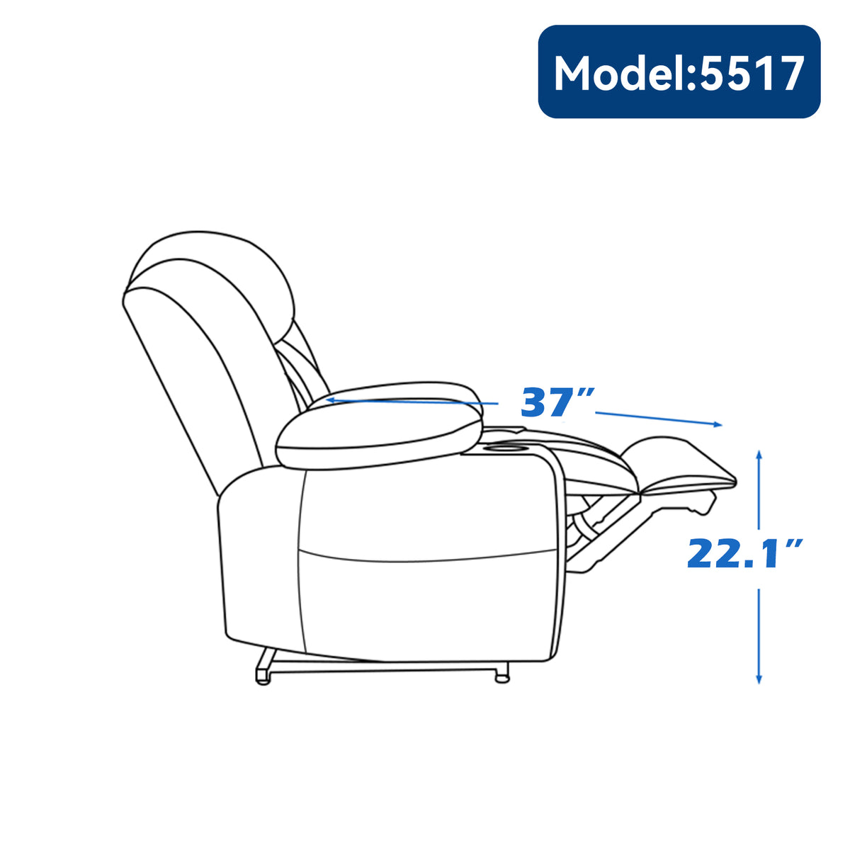 Up to 350 LBS Chenille Power Lift Recliner Chair, Heavy Duty Motion Mechanism with 8-Point Vibration Massage and Lumbar Heating, USB and Type-C Ports, Stainless Steel Cup Holders, Beige