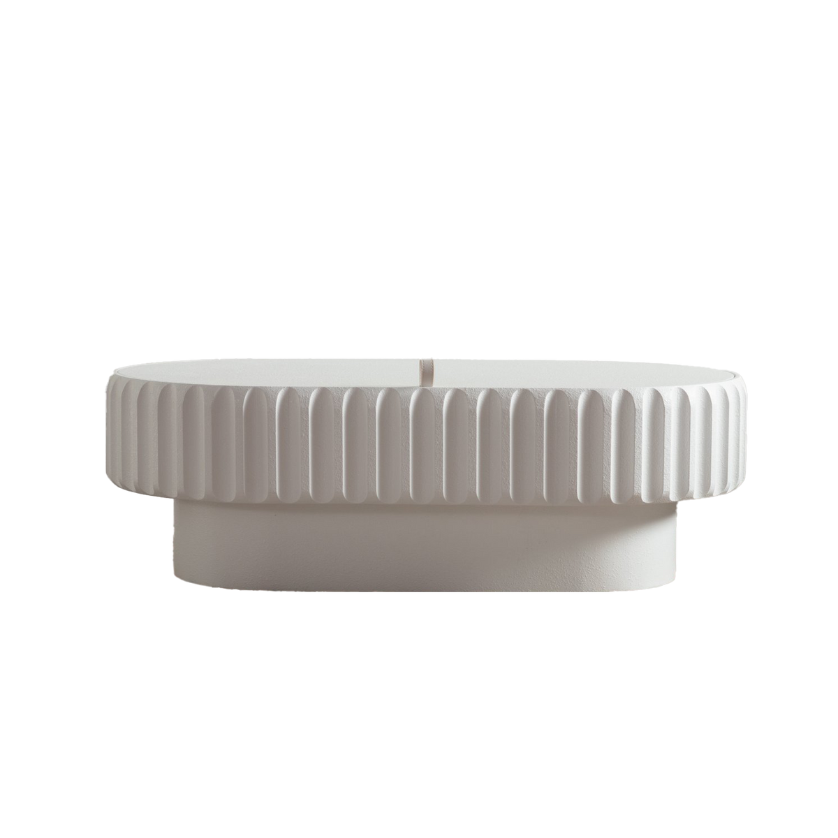 Fluted Storage Table with Lift-Off Lid, Sleek Texture, Perfect for Modern Living – Model W3081P389037