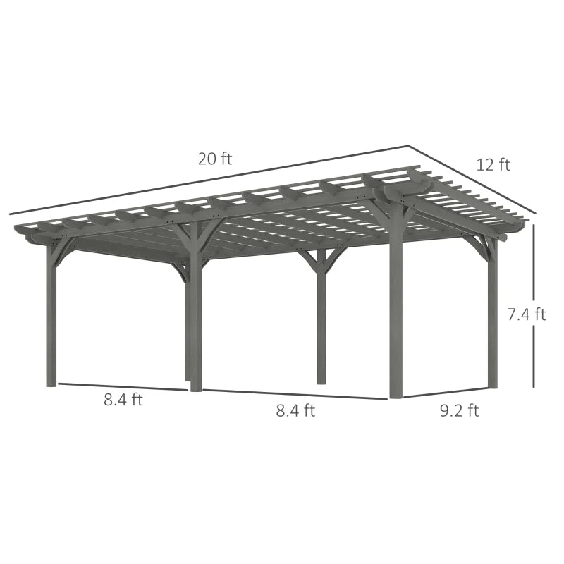 Garden Pergola, Outdoor Pergola, Wooden Gazebo Grape Trellis
