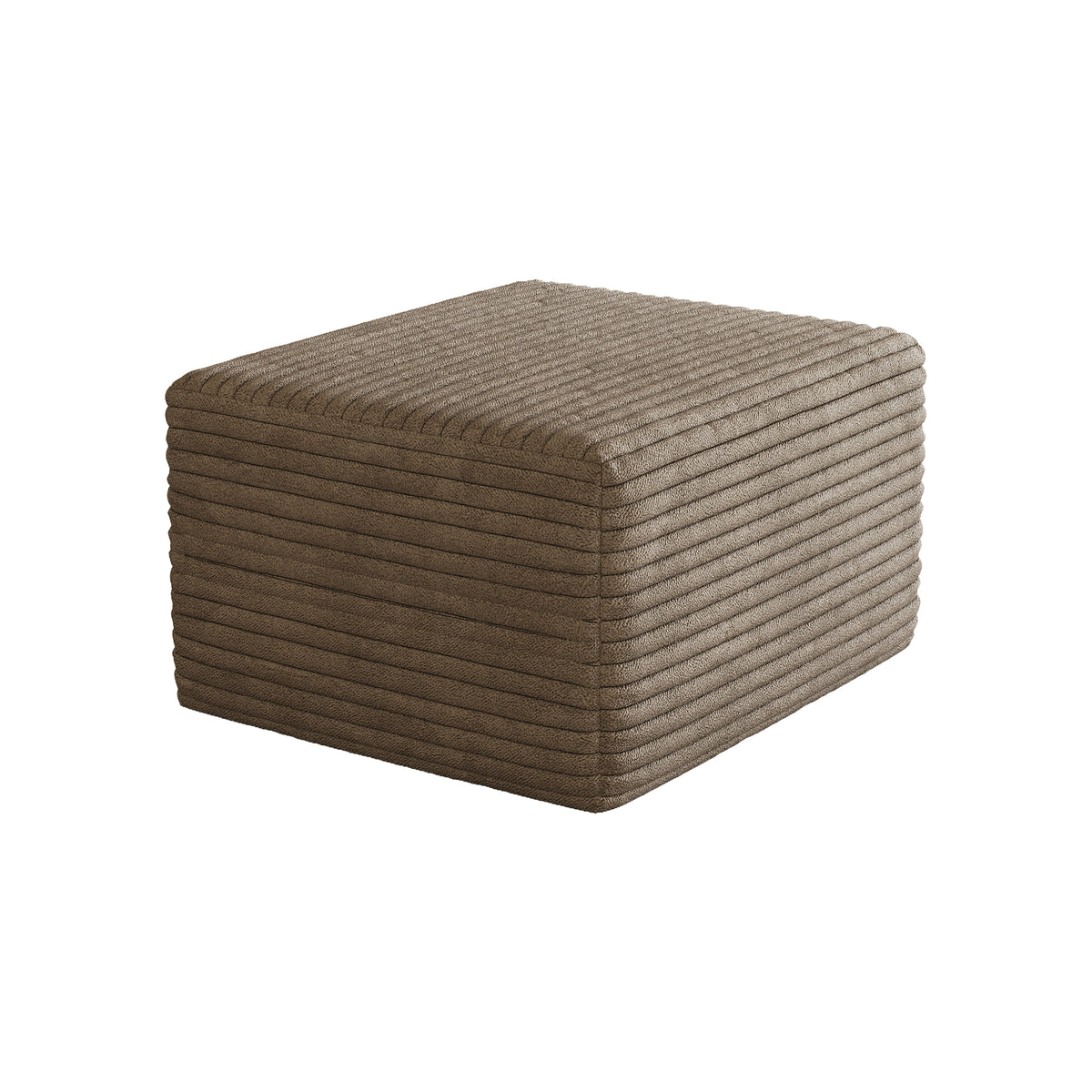 Sofa ottoman ,No Assembly Required,Camel(Plush Corduroy Fabric)