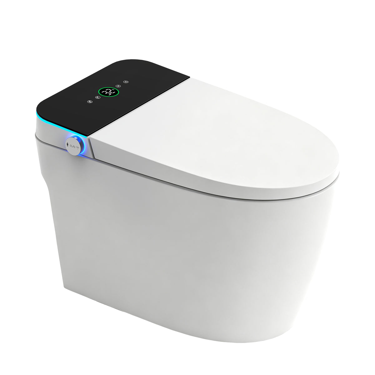 Smart Toilets with Heated Bidet Seat.Portable toilet with bidet built.Intelligent Toilet Auto Open/Close Seat. Bidet toilet with Dryer and Warm Water