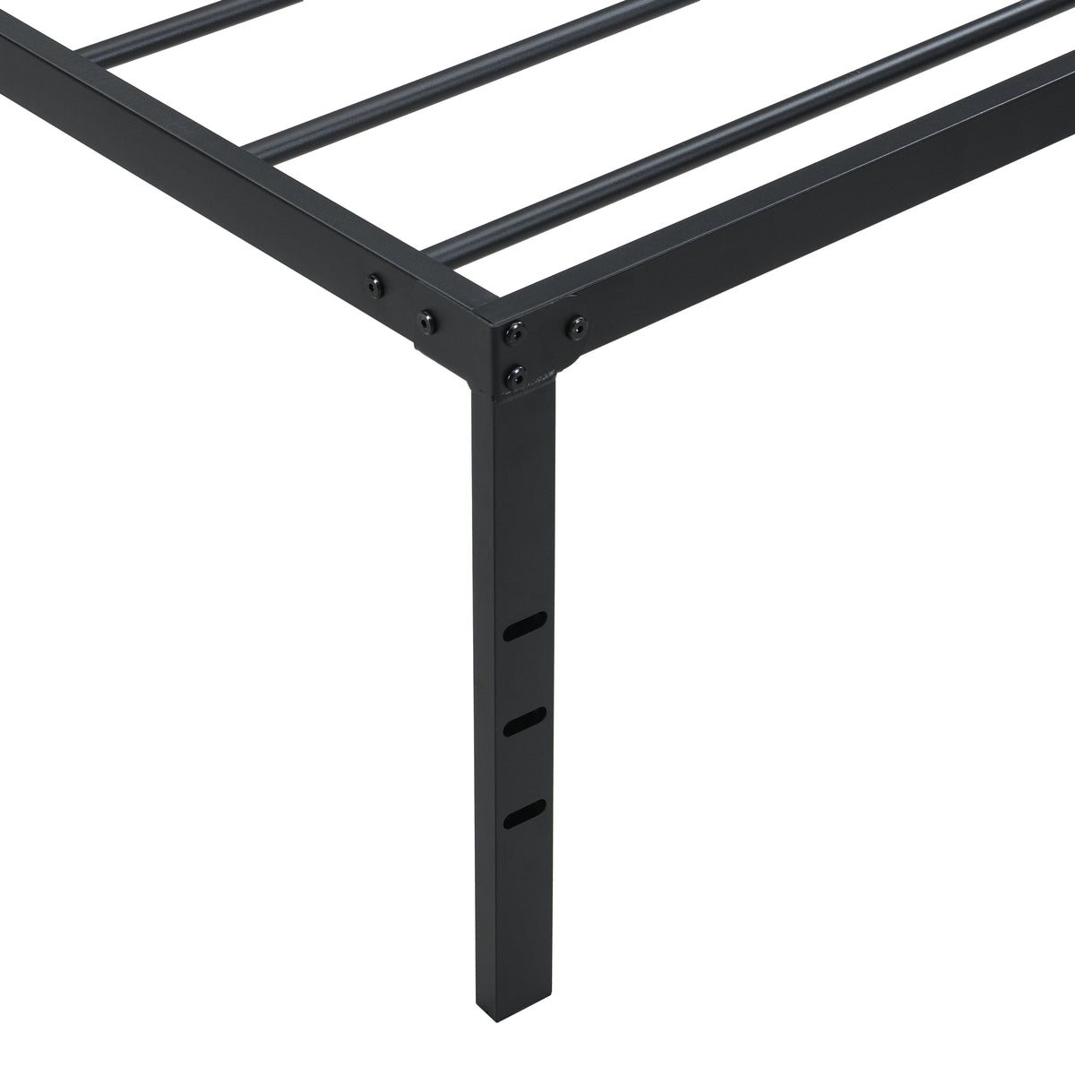Twin Size Bed Frame , Heavy Duty Metal Bed Frame , Quick & Easy Assembly, No Noise, BlackTWIN