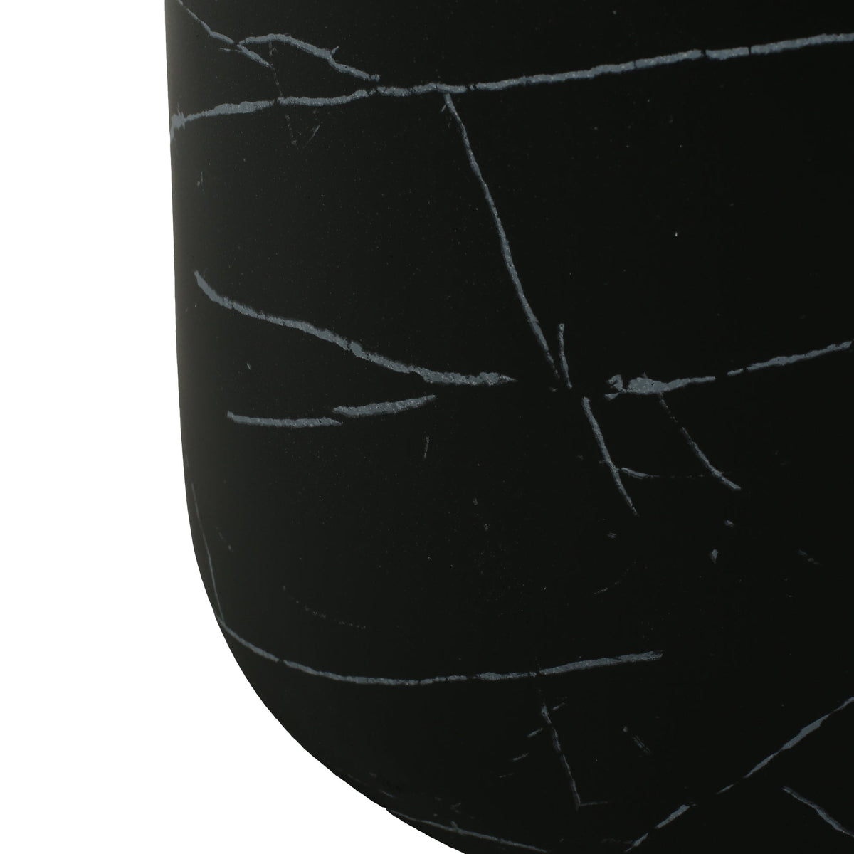 Outdoor Lightweight concrete MGO Side/End Table , Living Room Accent Table,Black Marble
