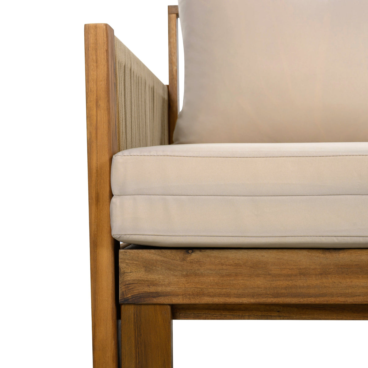 Outdoor Daybed Patio Sofa Bed 3 Seat Patio Sunbed Outdoor Sleeper Sofa Outdoor Couch for Patio, Backyard, Pool(Old SKU:N719Z000220D), Natural Wood+Brown Cushion