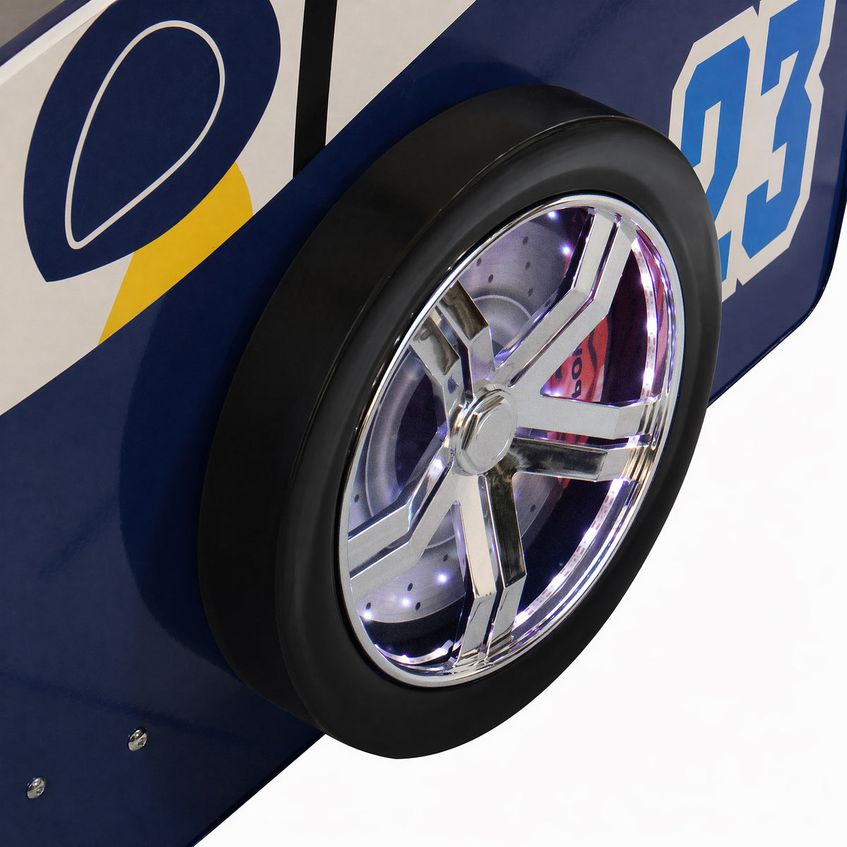 Supreme Energy Racing Car Bed with LED Wheel Lights