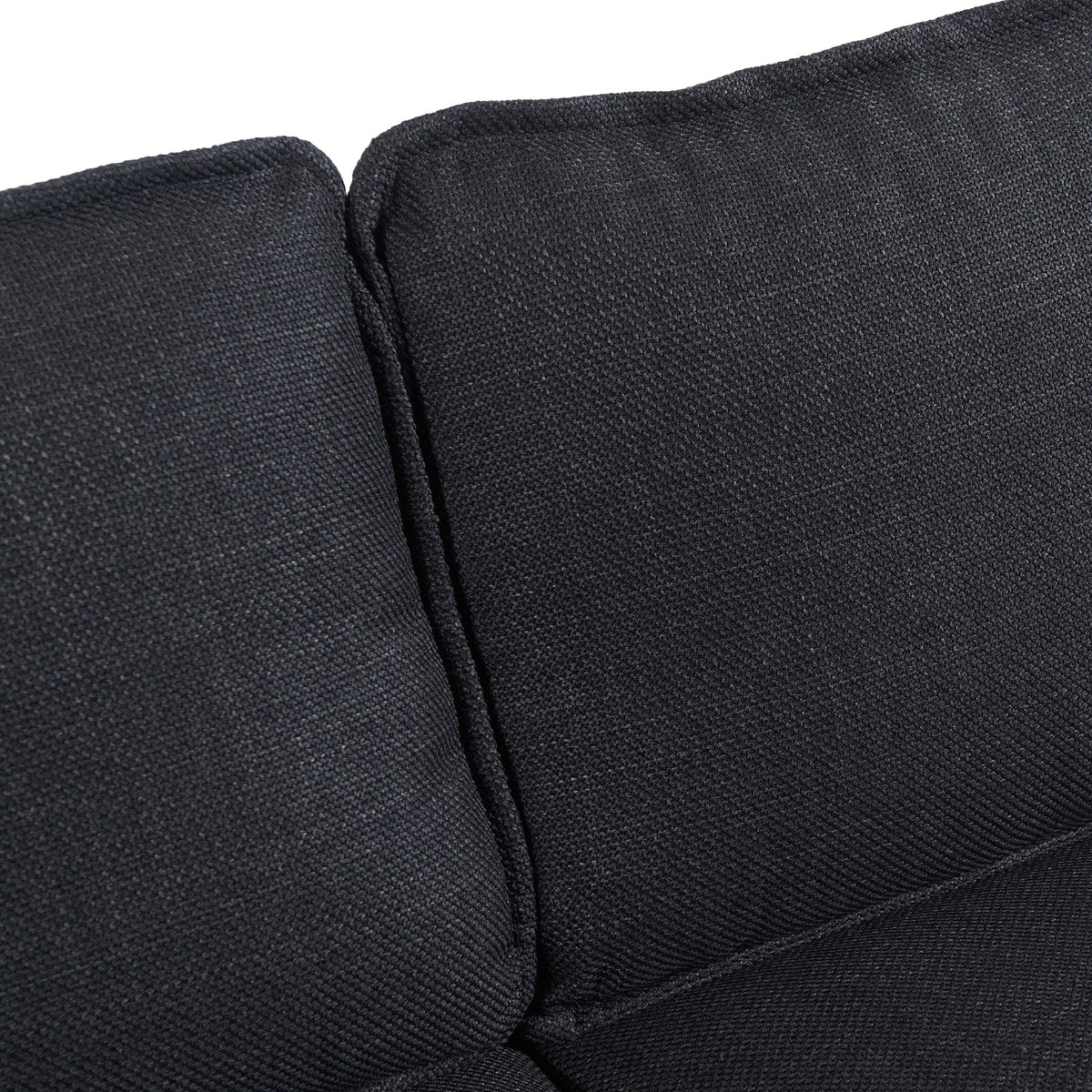 dark grey color knock down 3-seat combo sofa with storage ottoman for living room apartment bedroom and compact room