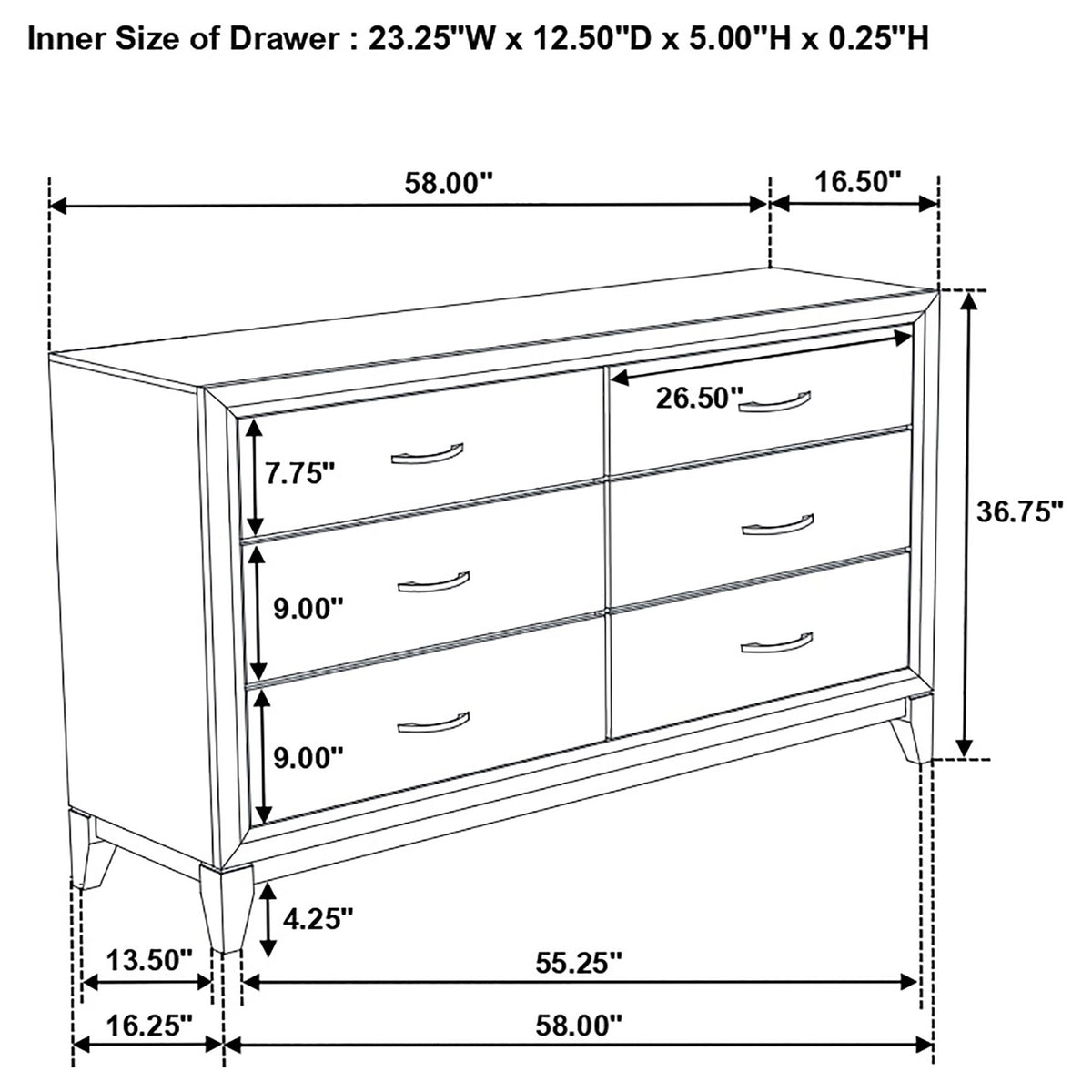 Wesley Grey Oak Queen 4-piece Bedroom Set