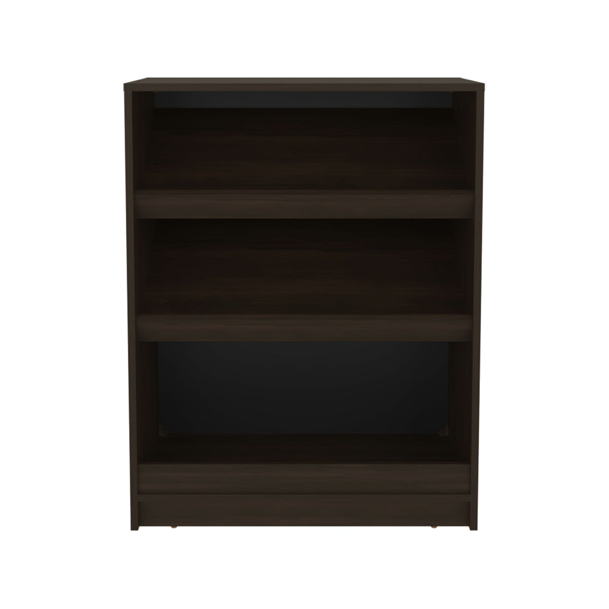 FM FURNITURE Oatman Shoe Rack with Open Storage, Wengue