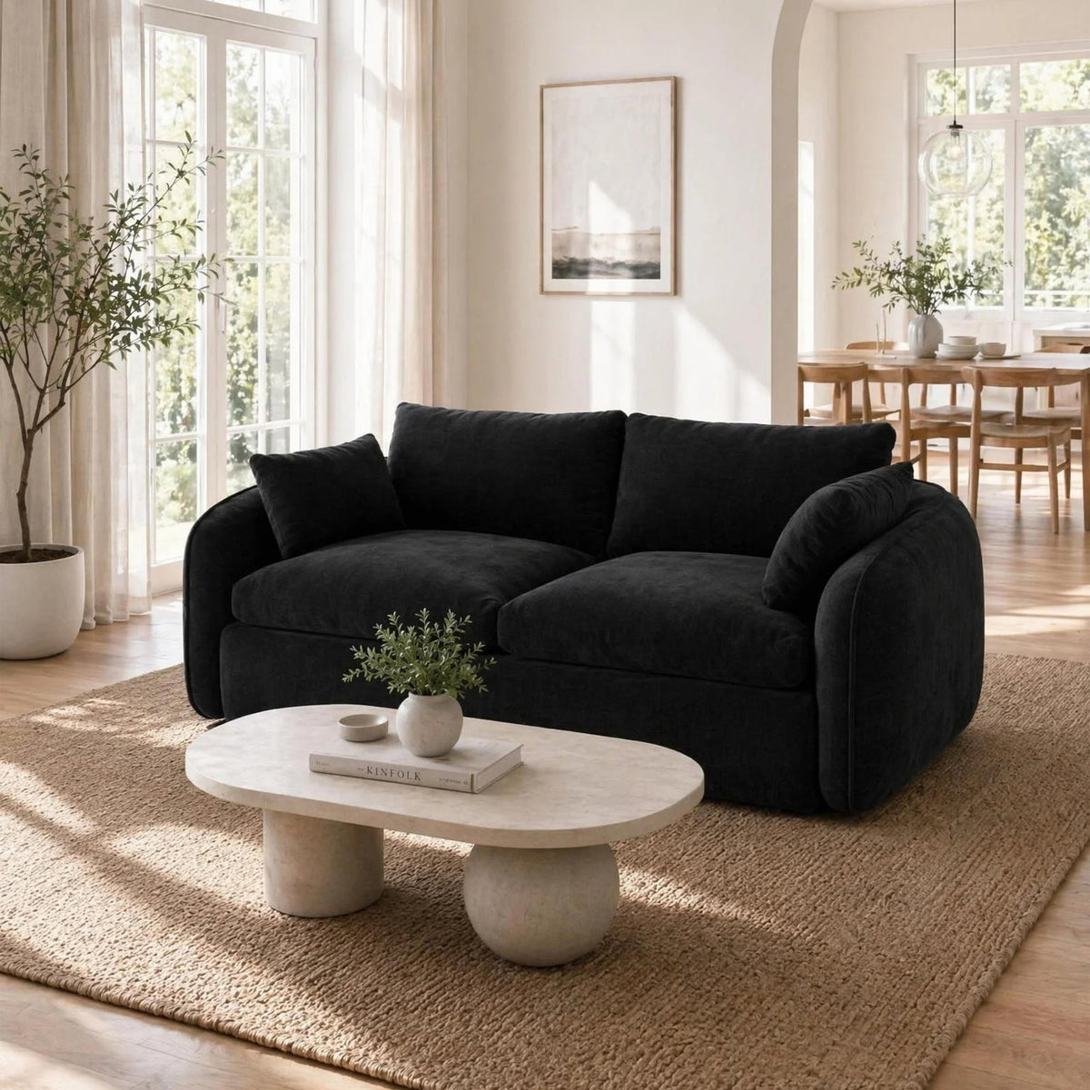 Two-seater foam sofa