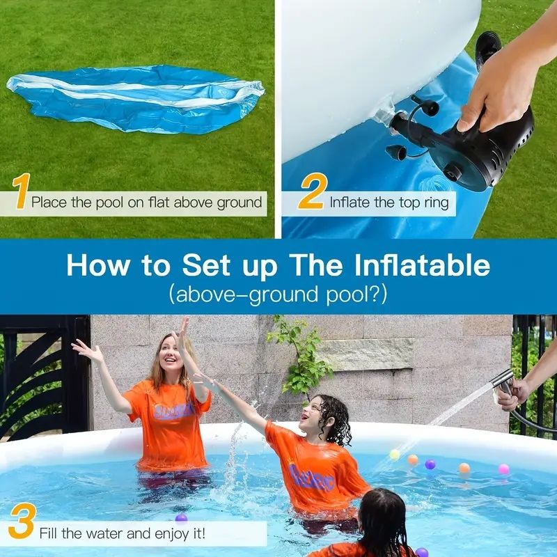 Inflatable swimming pool366*76 butterfly inflatable coil mesh pool