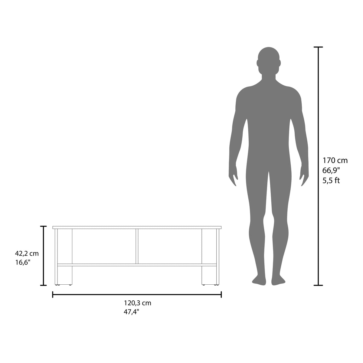 TV Stand, 1 Door, 1 Shelf