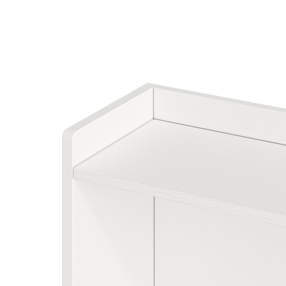 Twin Size Solid Wood Single Bed with Large Multi-compartment Storage Headboard Bookshelf, Simple Solid Wood Bed Frame, Multi-functional Storage Bed for Bedroom,White