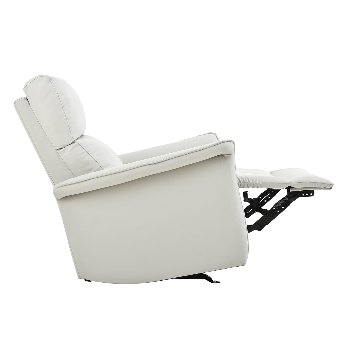 Manual Rocker Recliner Chair for Adults, Rocking Glider Recliner, PU Leather Rocking Chair