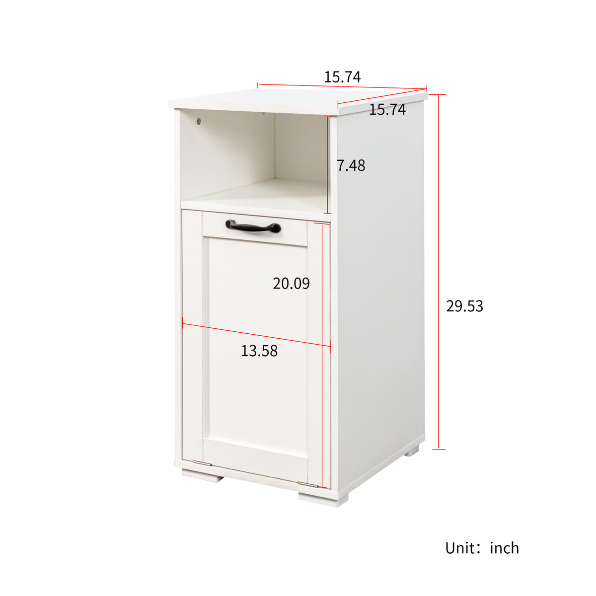 Laundry Cabinet, with 1 Removable Liner Bags