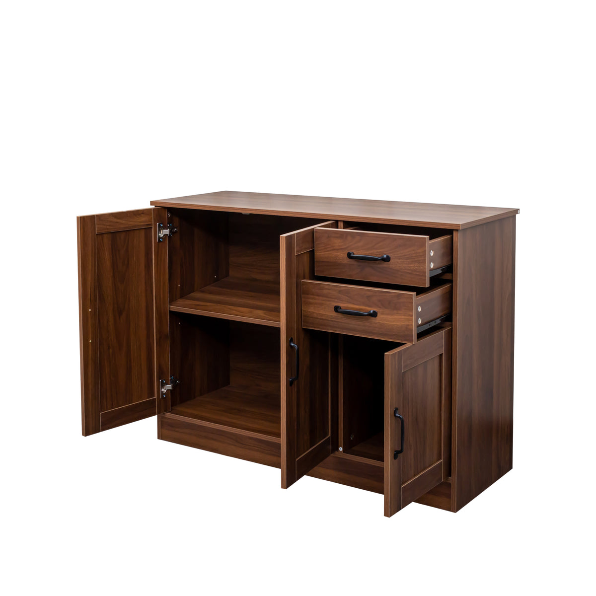Modern Wood Buffet Sideboard with 2 doors&1 Storage and 2drawers -Entryway Serving Storage Cabinet Doors-Dining Room Console, 43.3 Inch