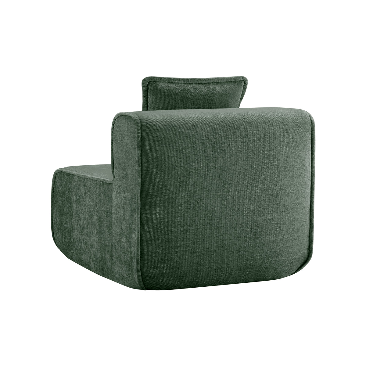 Armless Sofa Velvet-Green