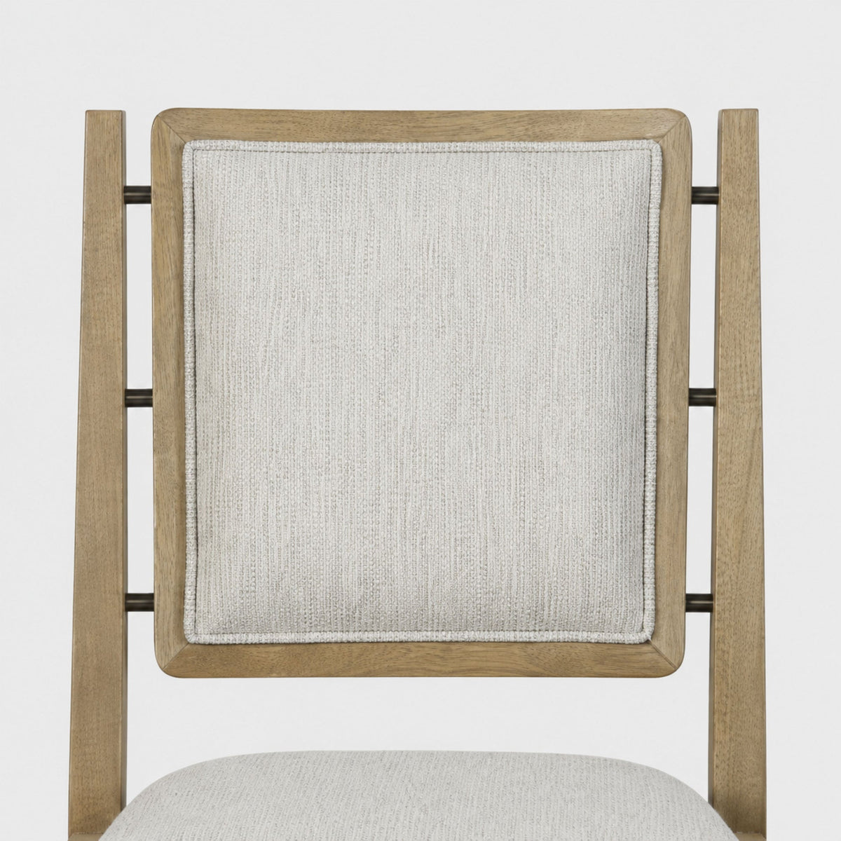 Modern Upholstered Dining Chair with Performance Fabric & Floating Back Design (Set of 2)