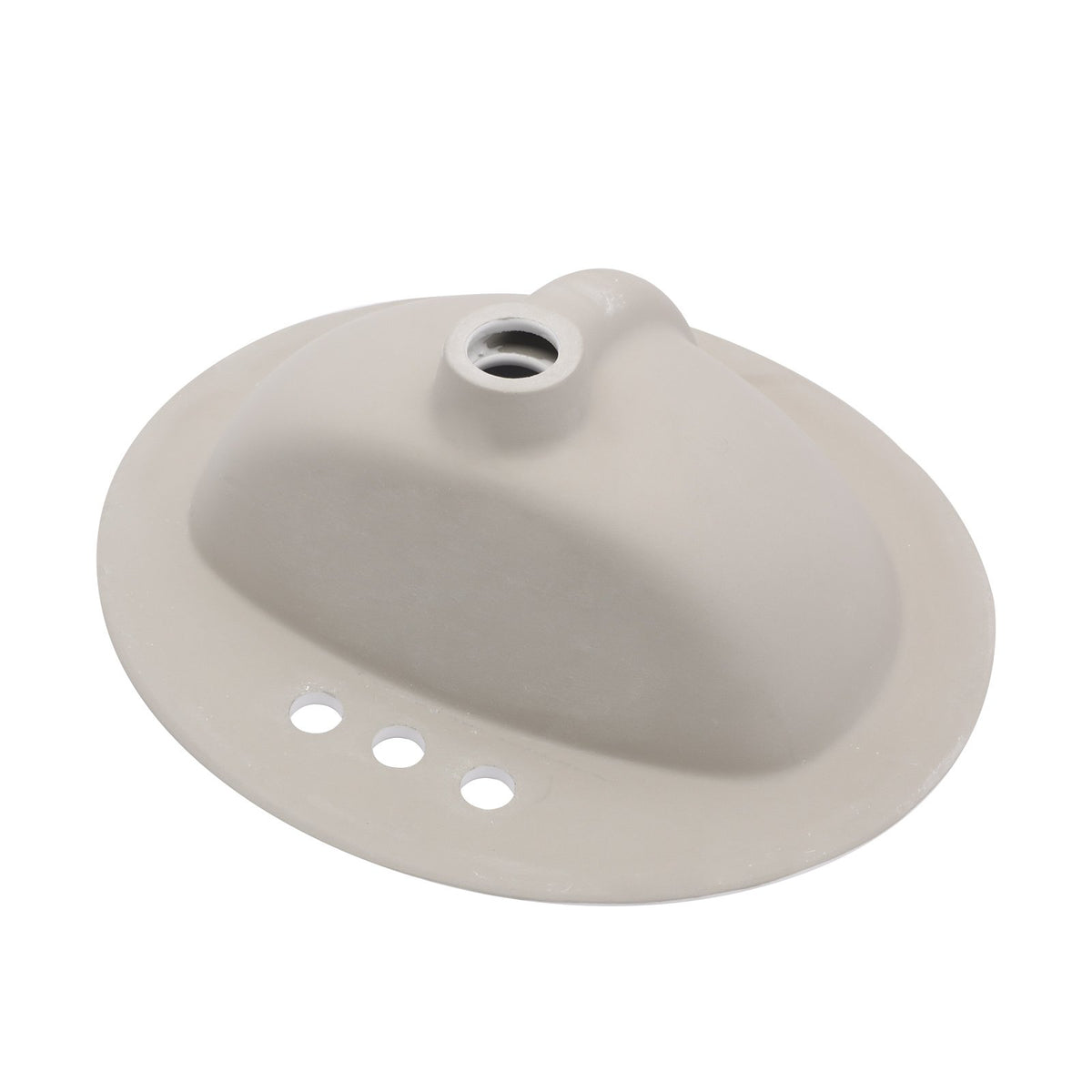 20.3 Inch Drop In Bathroom Sink White Porcelain 20.3x18 inch Ceramic Vitreous Above Counter Vanity Lavatory Sink with 3 Vessel Style Basin