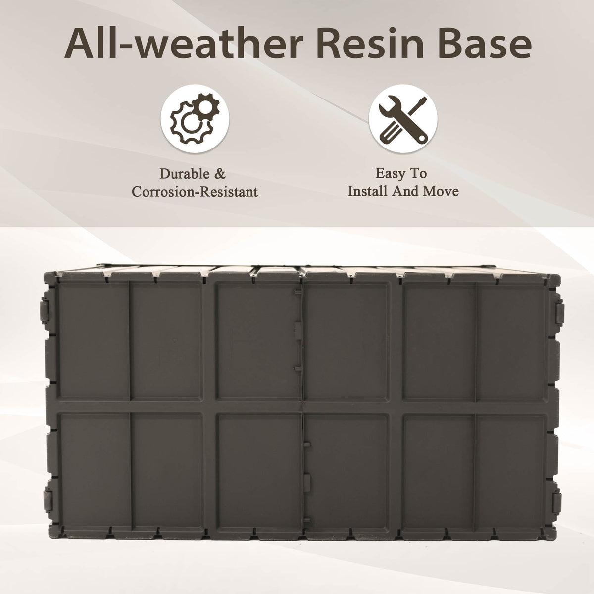 160 Gallon Outdoor Storage Deck Box Waterproof, Large Patio Storage Bin for Outside Cushions, Throw Pillows, Garden Tools