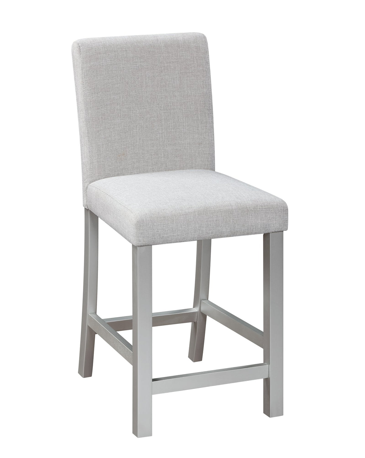 5 Piece Counter Height Table Set, Wooden Kitchen Table Set with Square Table and 4 Upholstered Chairs