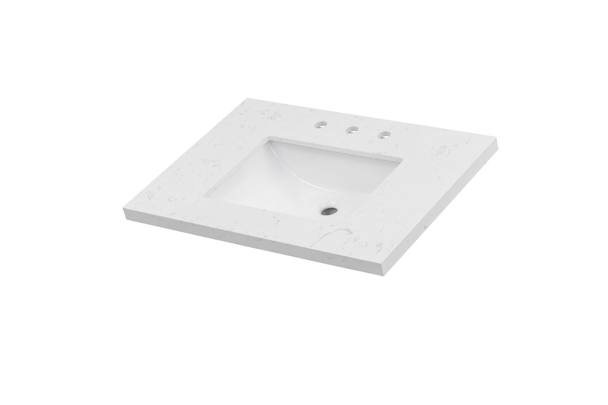 31'' Engineered Stone Vanity Top with Undermount Sink Quartz