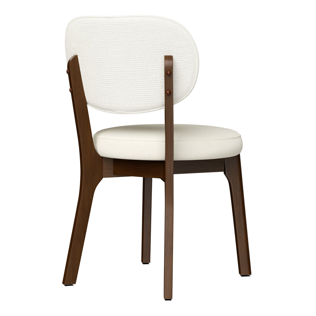 63" Solid Wood Dining Table Set with 4 Upholstered Chairs, Farmhouse Dinner Table Set of 5 Piece with Walnut Finish & Beige Chenille Seats, Heavy-Duty Support up to 1000 lbs, Easy Assembly