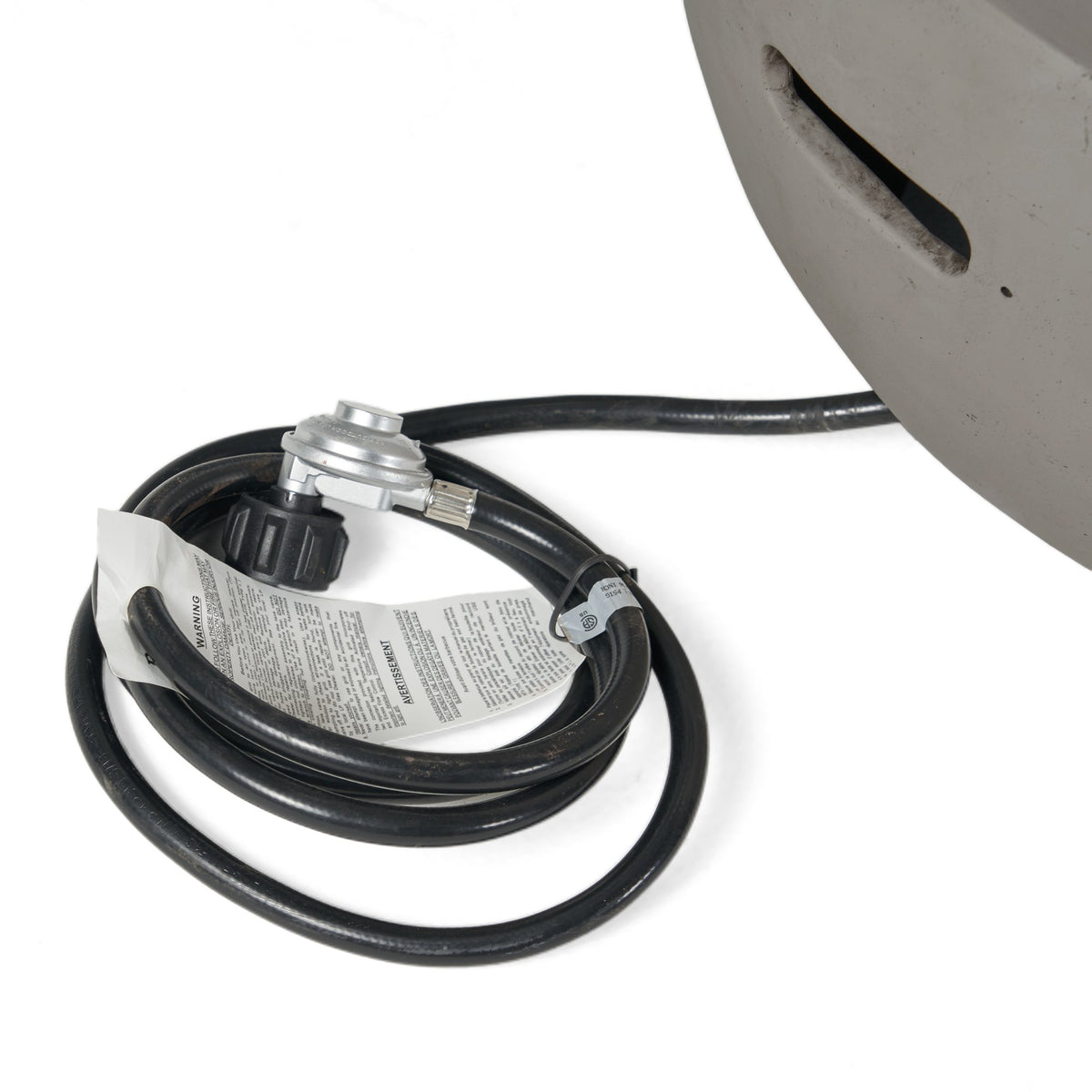 27" Bowl Shaped MGO 40, 000 BTU Propane Fire Pit, Light Grey (Tank Cover not Included)