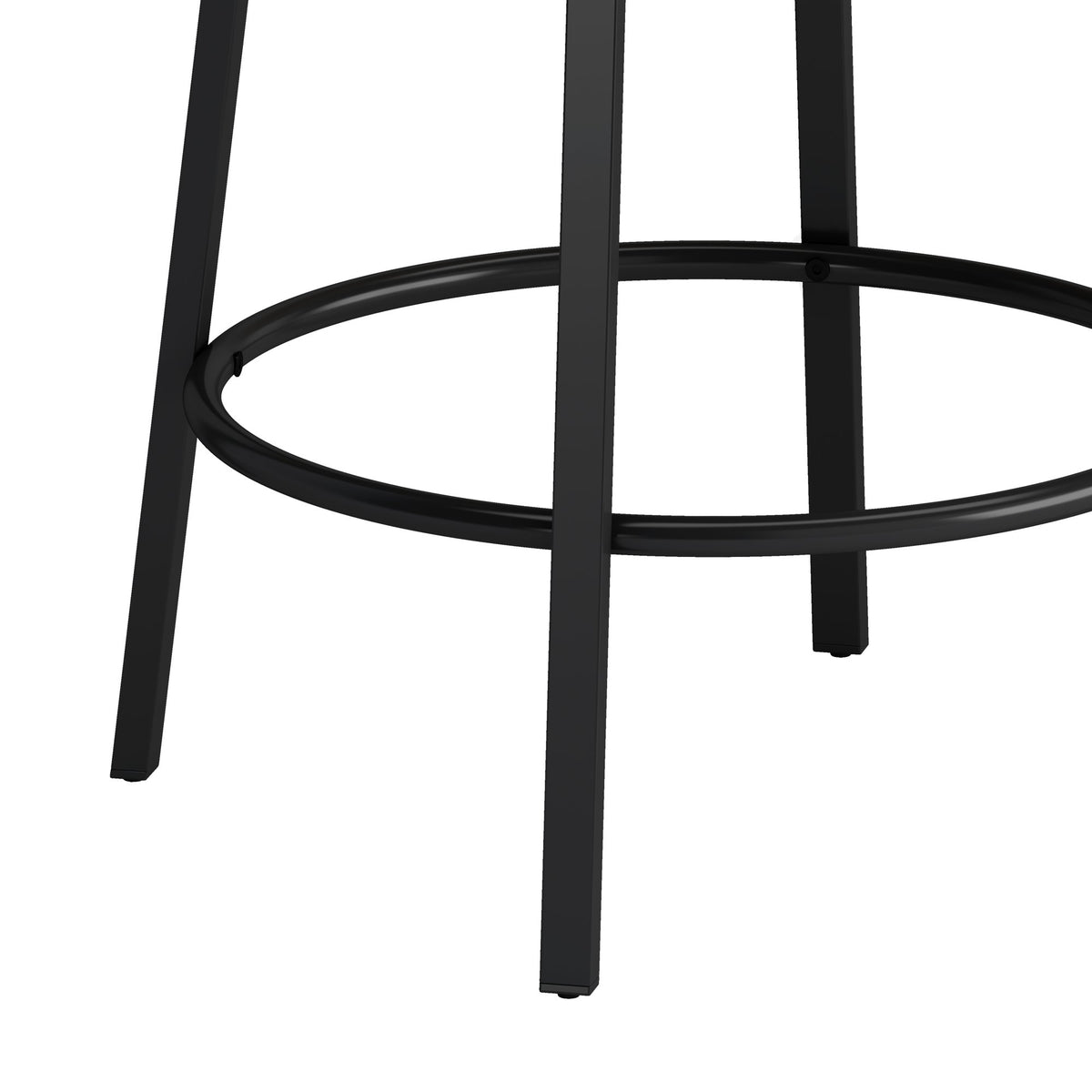3-Drawer Long Dining Table Set with Power Outlets, Bar Kitchen Table Set with Circular PU Stools, Easy Assemble, Brown
