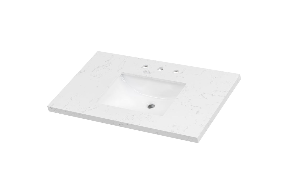 37'' Engineered Stone Vanity Top with Undermount Sink