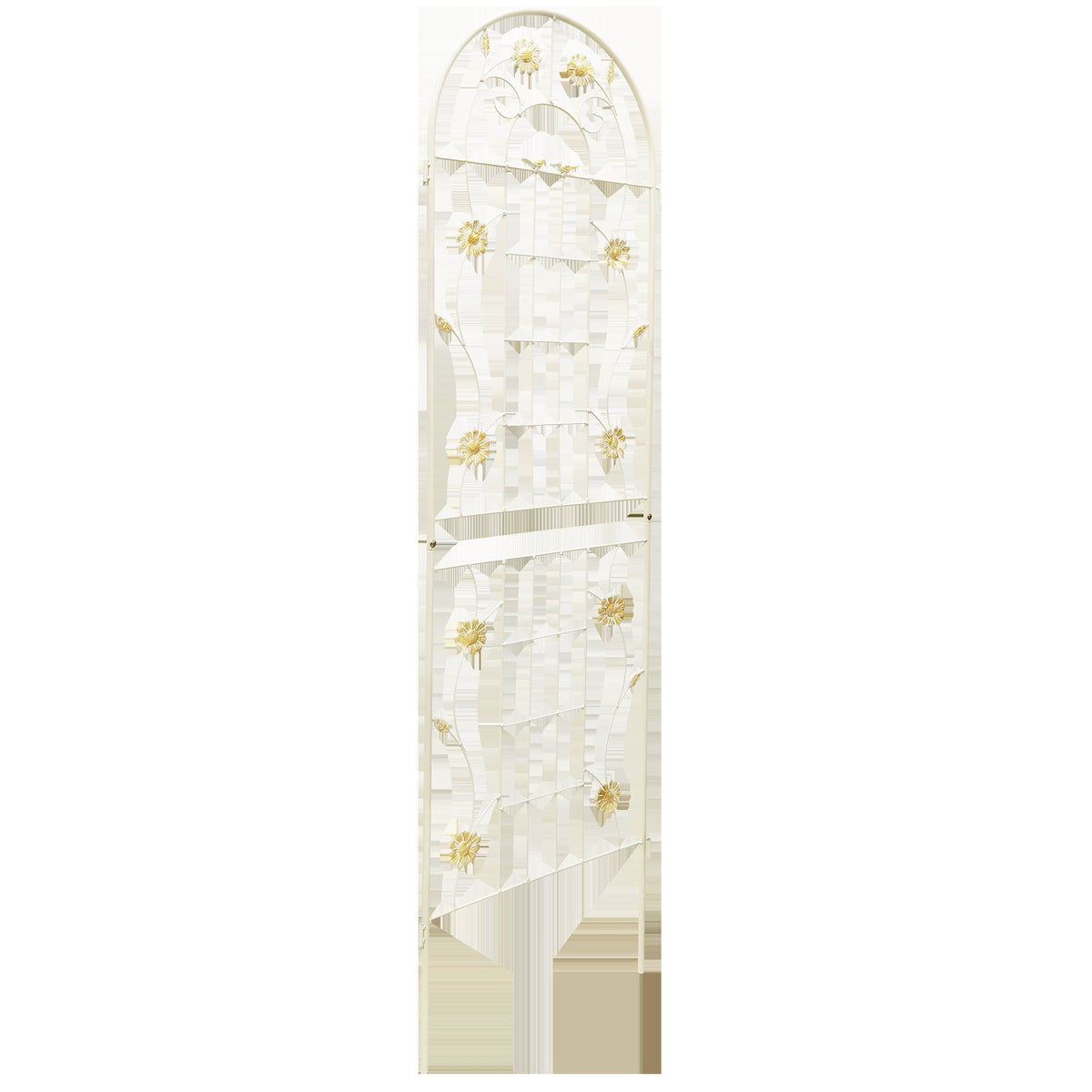 2 Pack Metal Garden Trellis 71" x 19.7" Rustproof Trellis for Climbing Plants Outdoor Flower Support Cream White – Model W1586135957