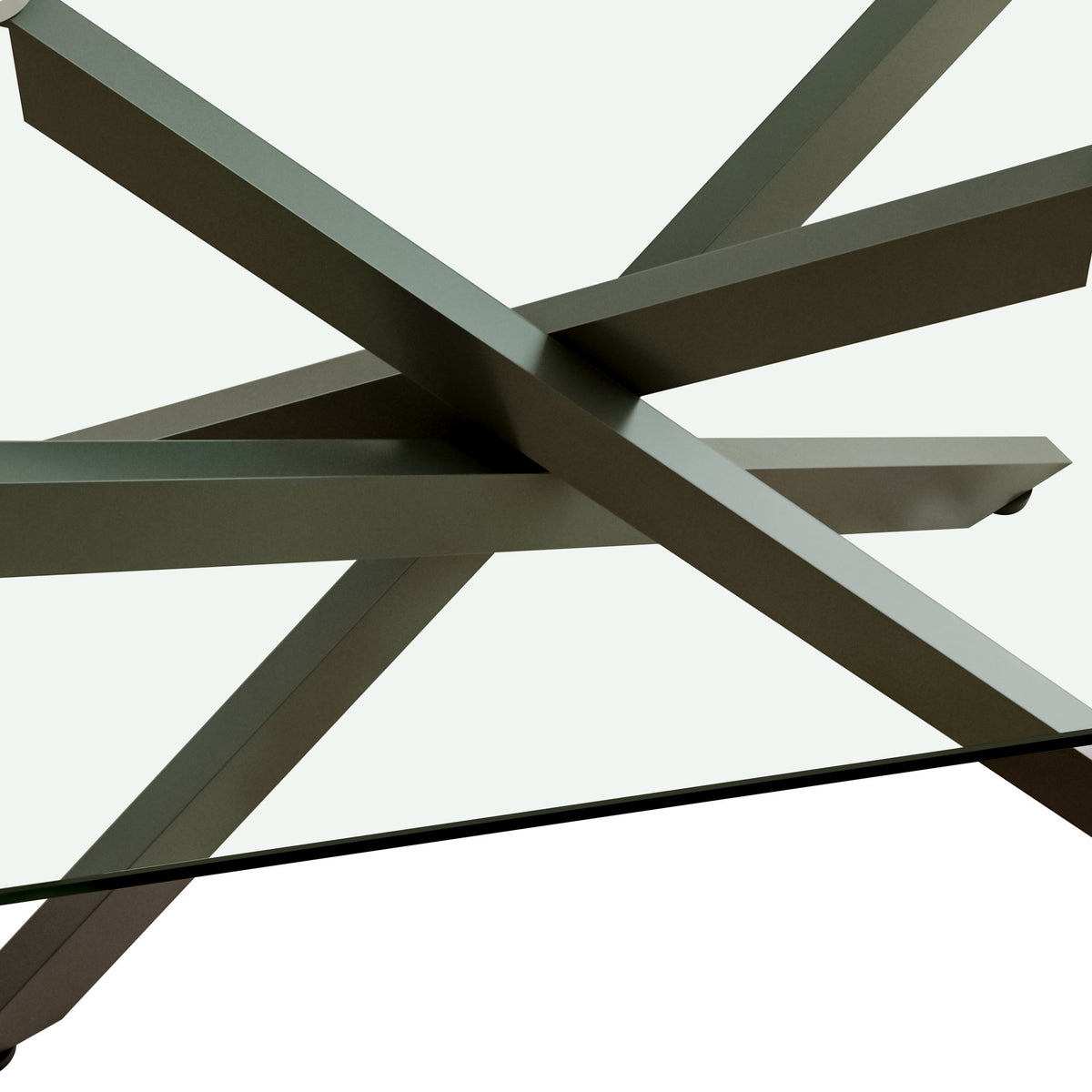 39.37" Rectangular Clear Tempered Glass Coffee Table, Stylish Design with Black Metal Legs