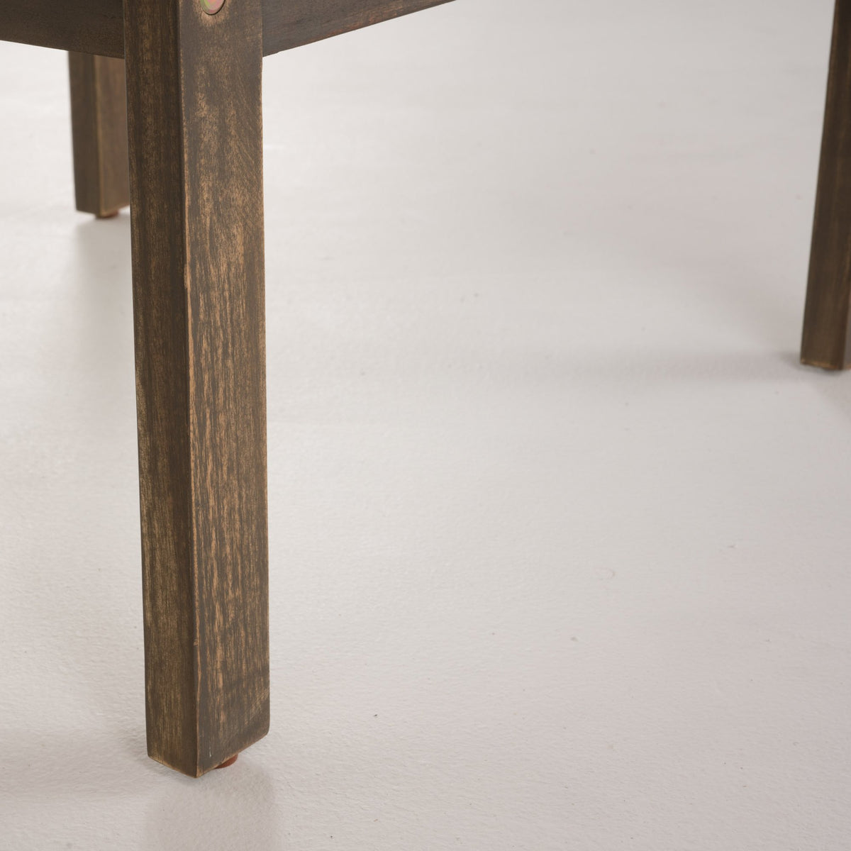 4-Piece Outdoor Chat Set with Water Resistant Cushion and Wood Frame, Cream and Grey