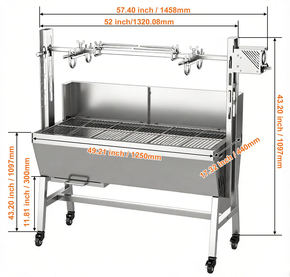 51 Inch Roast Lamb Oven