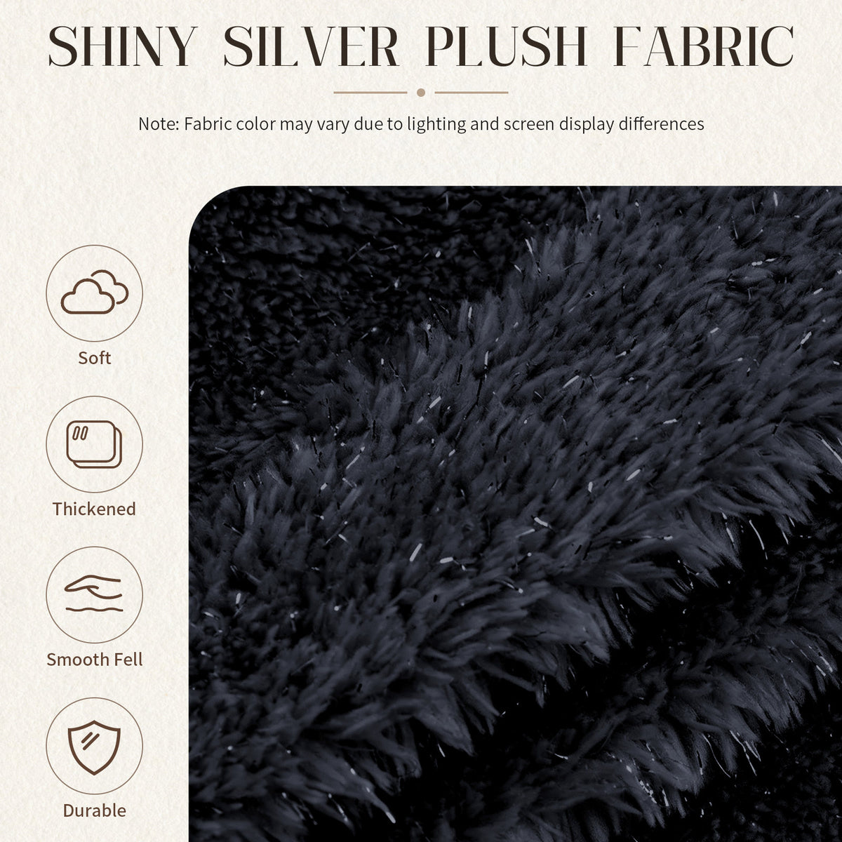 Starry Sky 4FT bean bag chair,Plush Fabric with Lurex,Shiny Silver Thread Faux Fur Plush,memory foam filling,round sofa for living room, bedroom, college dorm.