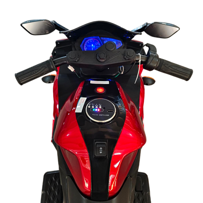 Kids Motorcycle 12 V Motorcycle For Kids 3-8 Years Boys Girls,Kids Motorcycle Ride On Toy With Training  Wheels/Manual Throttle/ Drive By Hand /Lighting  Wheels