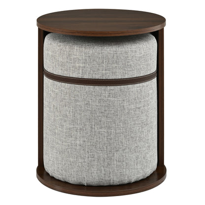 U-Can Pull-out Combo End Table, Multi-use for Living Room Sofa Side