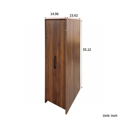 6 Tier Sliding Door Shoe Cabinet with Wheels, Tall  Shoe Storage Organizer, Freestanding Shoe Rack Closet for Entryway, Hallway, Home