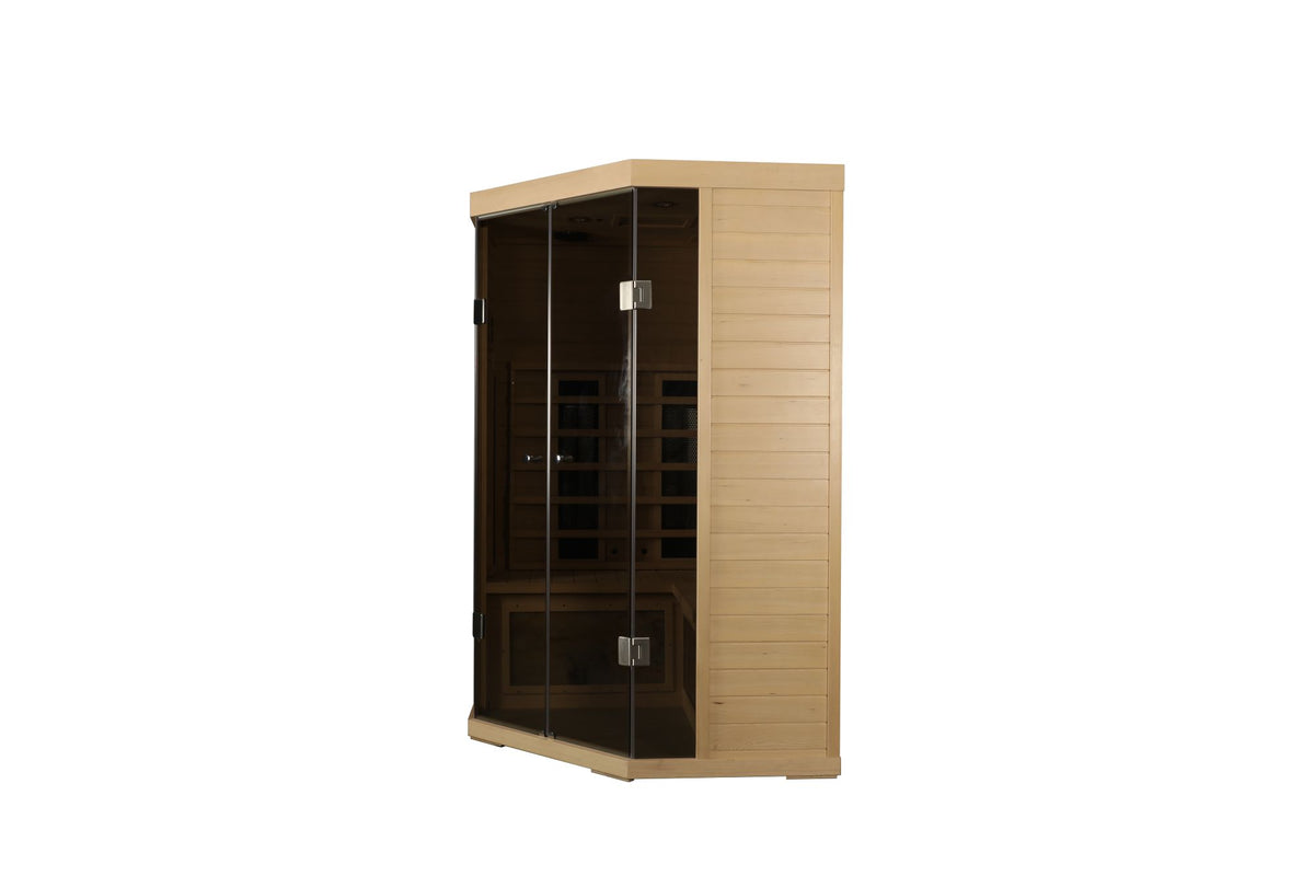 5-person hemlock far-infrared S Model sauna