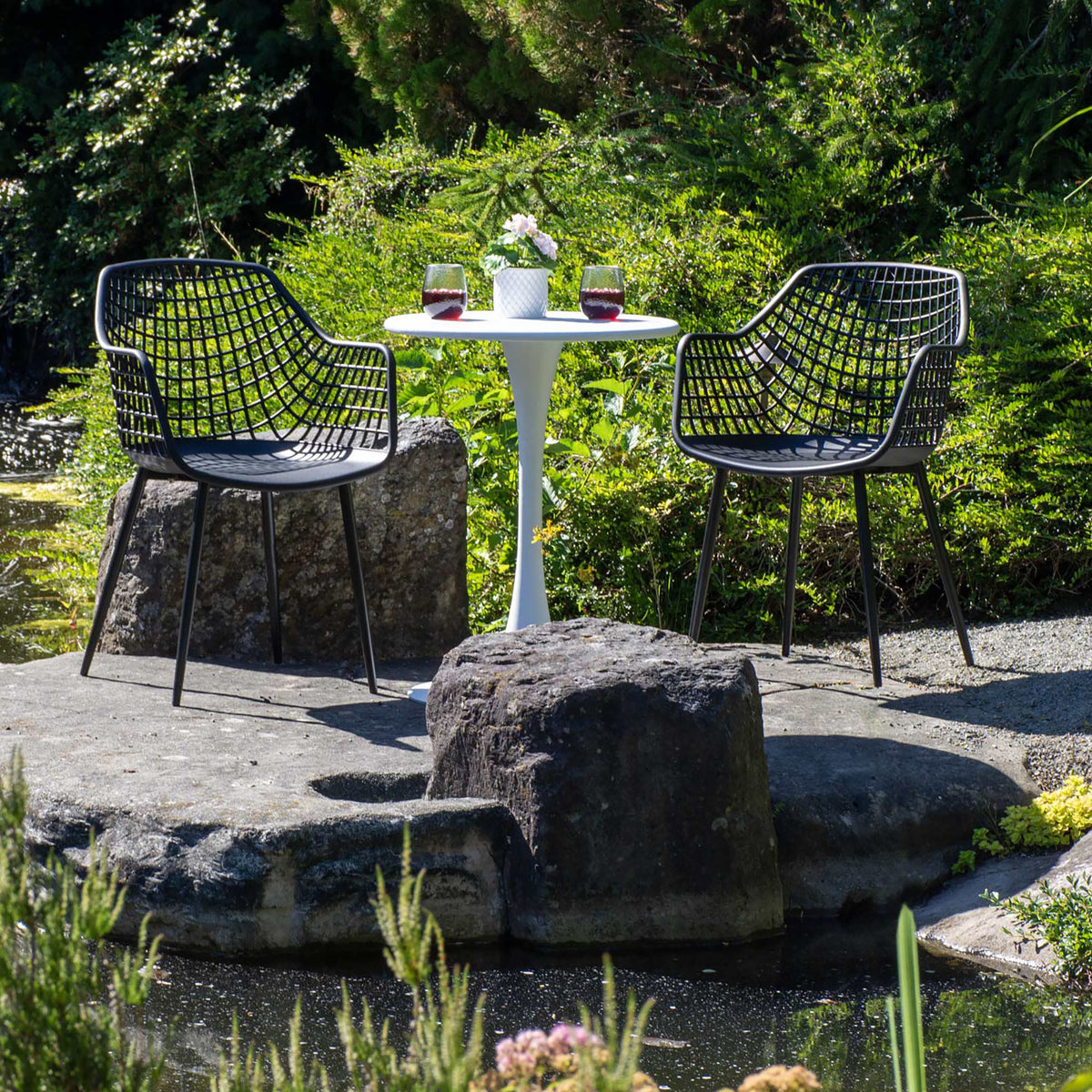 Patio Bistro Set, Black